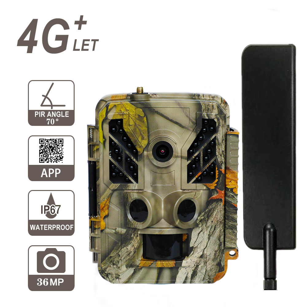 Высококачественная 36-мегапиксельная сотовая камера на открытом воздухе, управление приложением, MMS, SMTP, FTP, 4G, разведывательная камера для охоты
